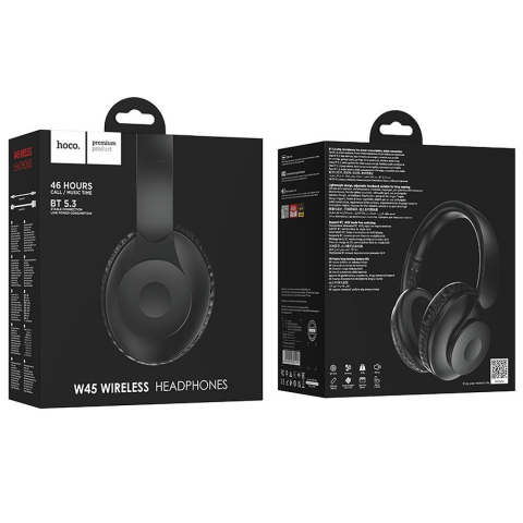 Casti Bluetooth Wireless Hoco W45 Over-Ear 46h Autonomie [3]