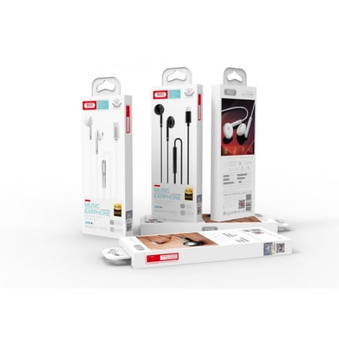 Căști Handsfree XO EP29 USB-C Albe – Compatibile Samsung, Microfon și Control pe Cablu [1]