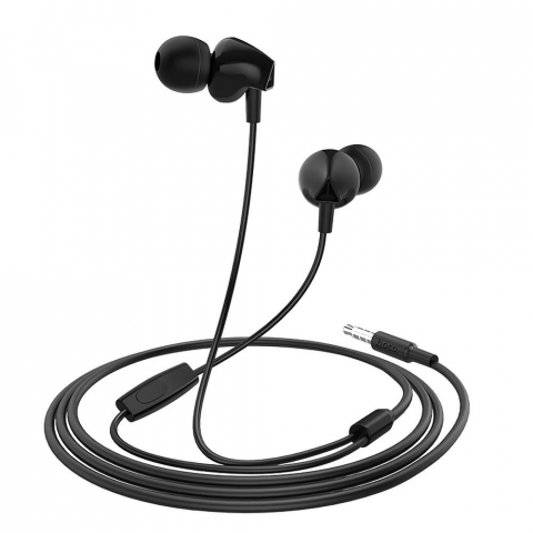 Diverse - Căști Hoco cu Fir Jack 3.5 mm și Microfon, M60, Negru