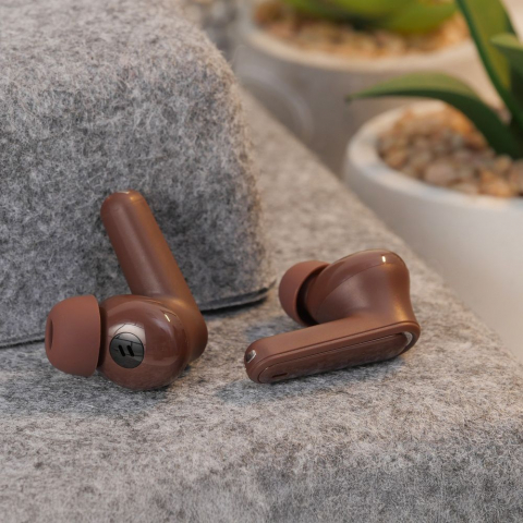 Căști wireless Hoco EQ23 TWS Bluetooth, maro – stil natural și sunet clar [2]