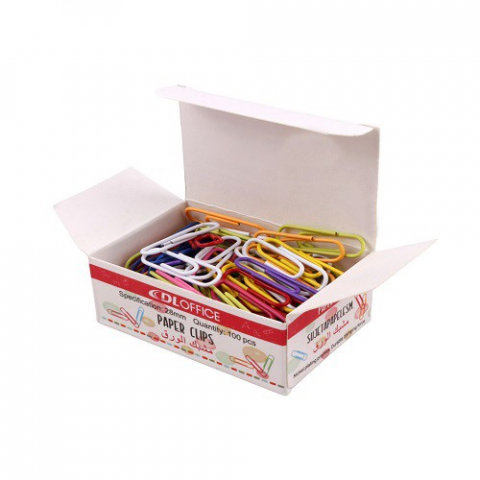 Accesorii birou - Clame colorate pentru hârtie DL Office DL728 – Accesorii organizare birou