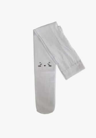 Dress - Dres pentru Fete, 40 DEN, Model Pisicuță - Alb, 11-15 Ani