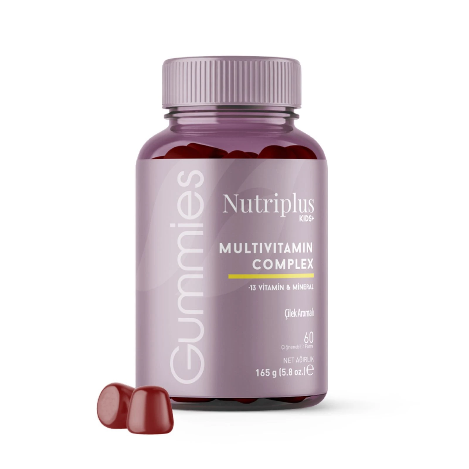 Vitamine&Suplimente - Farmasi Nutriplus Jeleuri Multivitamine pentru Copii – 60 Gummies Vegane, Gust Delicios de Fructe