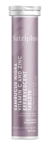 Vitamine&Suplimente - Farmasi Nutriplus Sambucus 15 tablete efervescente imunitate vitamina C zinc