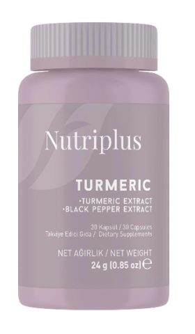 Cosmetice & Îngrijire personală - Farmasi Nutriplus Turmeric 30 tab supliment turmeric cu piper negru