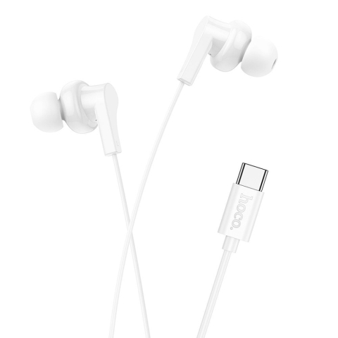Casti - Handsfree USB-C HOCO M114 alb casti Type-C cu microfon DAC