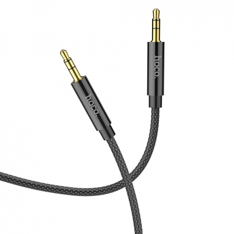 Cabluri - Hoco Cablu AUX Jack 3.5mm la Jack 3.5mm UPA19, 2m, Negru