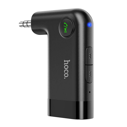 Hoco E53 – Adaptor auto Bluetooth AUX wireless, negru [1]
