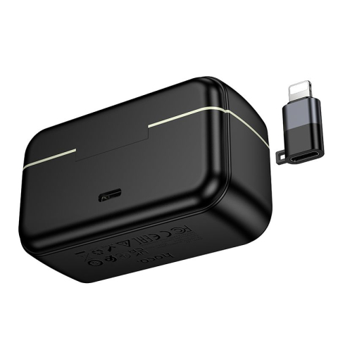 Hoco L22 – Microfon wireless 2 în 1 Lightning + USB-C, negru [2]
