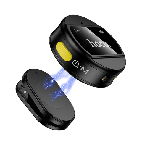 Hoco L22 – Microfon wireless 2 în 1 Lightning + USB-C, negru [3]