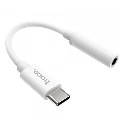 Accesorii GSM & IT - Hoco LS30 White - Adaptor Type-C la Jack 3.5mm pentru Căști