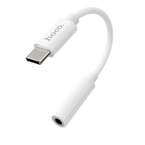 Hoco LS30 White - Adaptor Type-C la Jack 3.5mm pentru Căști [1]