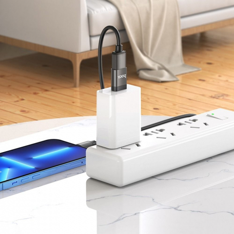 Hoco UA17 - Adaptor OTG Type-C Male la USB-A Female, Negru [5]
