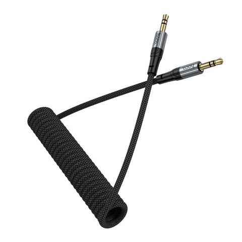 Hoco UPA33 – Cablu audio AUX Jack 3.5 mm la Jack 3.5 mm, 1.5 m, negru [1]