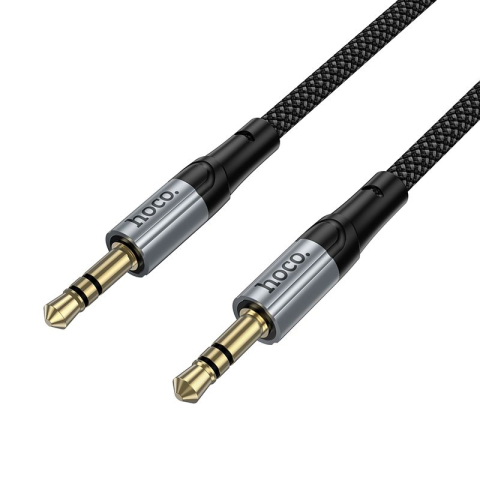 Hoco UPA33 – Cablu audio AUX Jack 3.5 mm la Jack 3.5 mm, 1.5 m, negru [3]