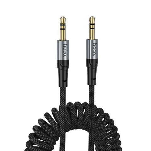 Cabluri - Hoco UPA33 – Cablu audio AUX Jack 3.5 mm la Jack 3.5 mm, 1.5 m, negru