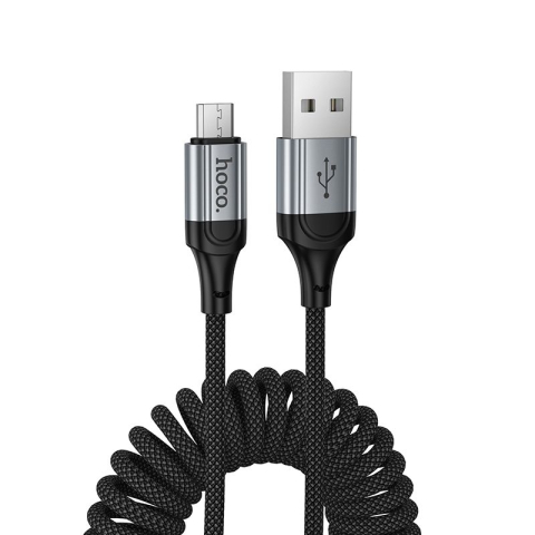 Cabluri - Hoco X121 – Cablu USB-A la Micro USB, 2.4A, 1.5 m, negru