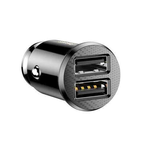 Încărcător Auto Baseus Dual USB, 3.1A, CCALL-ML01C8, Negru [2]
