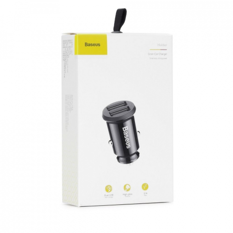 Încărcător Auto Baseus Dual USB, 3.1A, CCALL-ML01C8, Negru [1]
