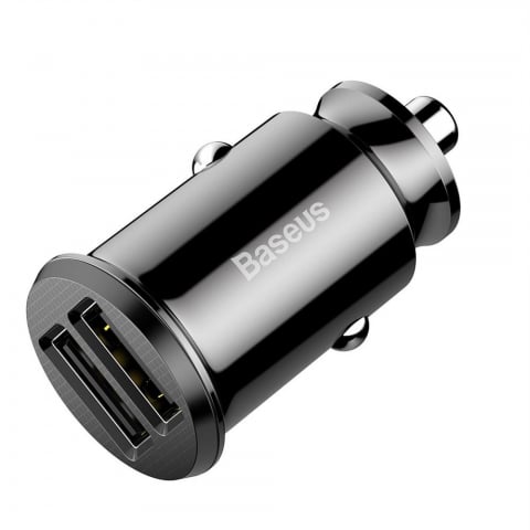 Adaptoare - Încărcător Auto Baseus Dual USB, 3.1A, CCALL-ML01C8, Negru