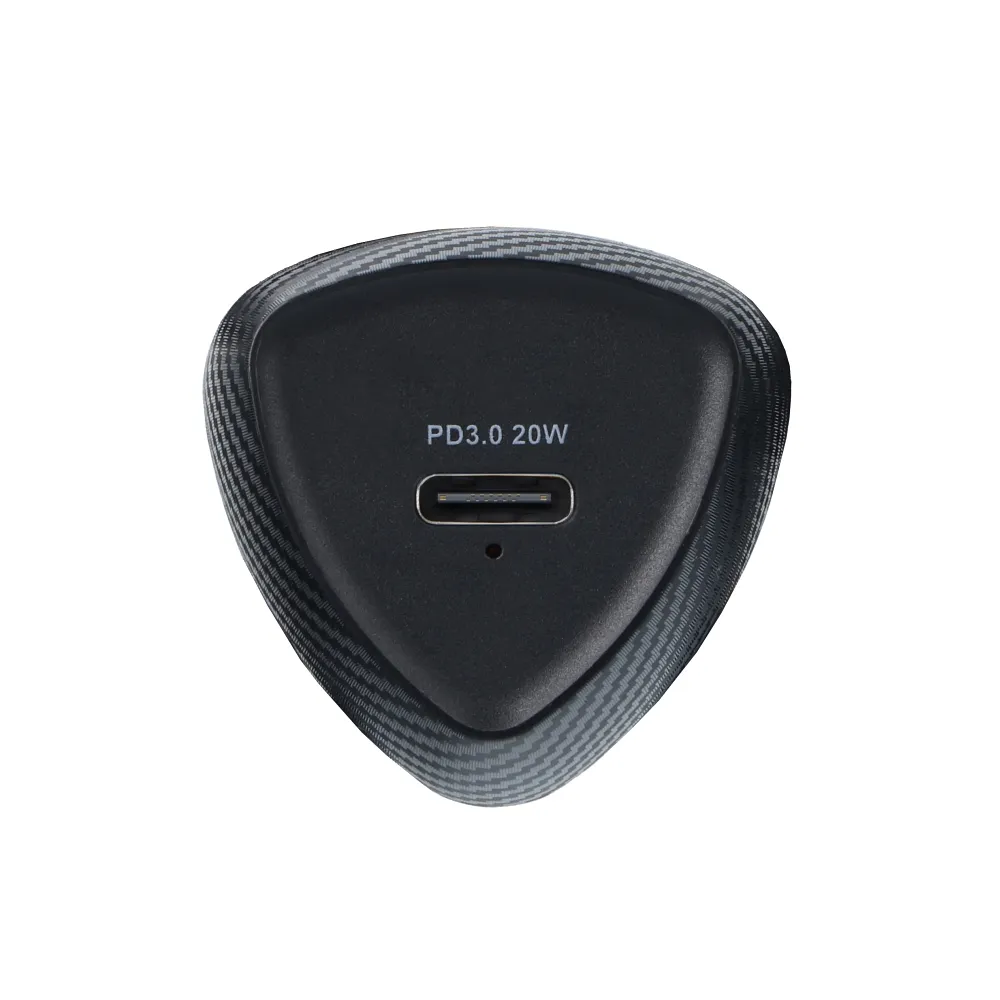 Încărcător auto Forcell F-Energy Carbon + cablu USB-C → USB-C CC50-1C (20 W, negru) [2]