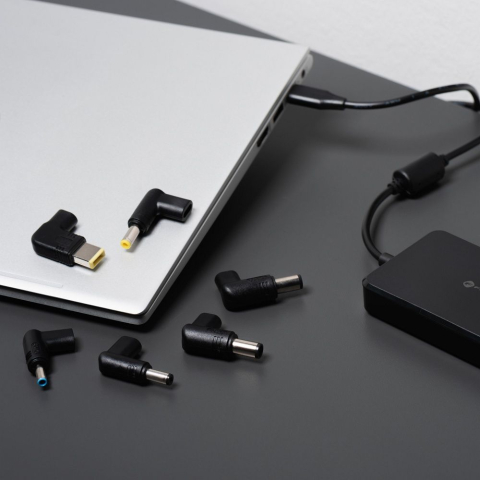 Încărcător universal laptop 90W Forcell F-Energy E856, 6 conectori, Negru [5]