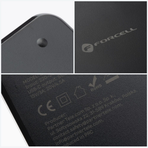 Încărcător universal laptop 90W Forcell F-Energy E856, 6 conectori, Negru [15]