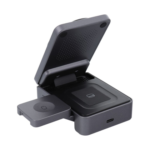 Incarcator Wireless Forcell F-Energy Flex Pro F-05 3 in 1 Qi2 Compatibil MagSafe, 20.5W, Argintiu [1]