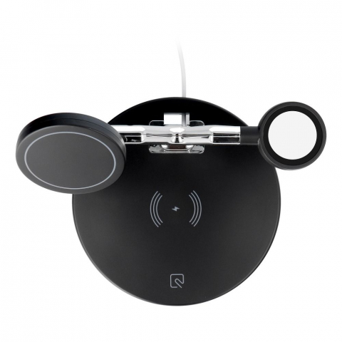 Diverse - Încărcător Wireless Qi 3-în-1, 25W, Suport MagSafe, X970, Negru