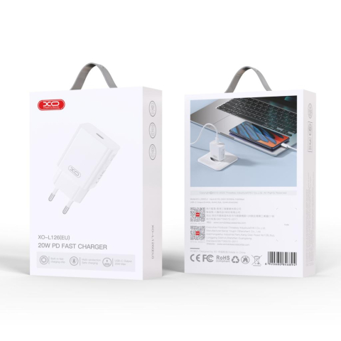 Încărcător XO L126 20W USB-C cu Cablu Type-C – Fast Charge Power Delivery [1]