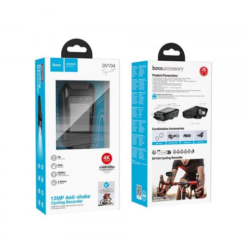 Înregistrator de călărie HOCO cu ecran 2" 4K DV104 negru [8]