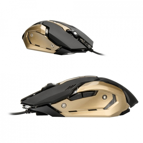 Mouse cu Fir ART AM-98, USB-A, 2400 DPI, Negru-Auriu – Eleganță și Precizie [1]