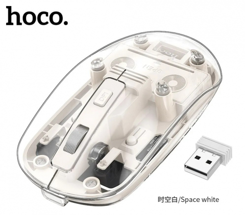 Diverse - Mouse fără fir pentru computer HOCO 2,4G 1600 dpi GM29 alb spațiu