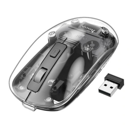 Tastaturi &Mouse-uri - Mouse Wireless GM29 Dual Mode Bluetooth 2.4G 1600 DPI Dark Night Black