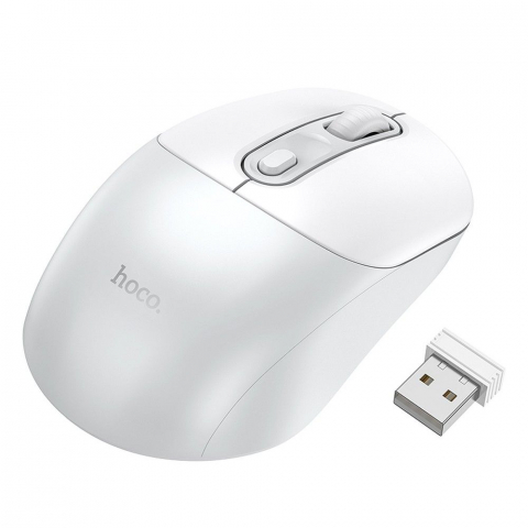 Diverse - Mouse Wireless Hoco GM28, 2.4G, Alb/Gri