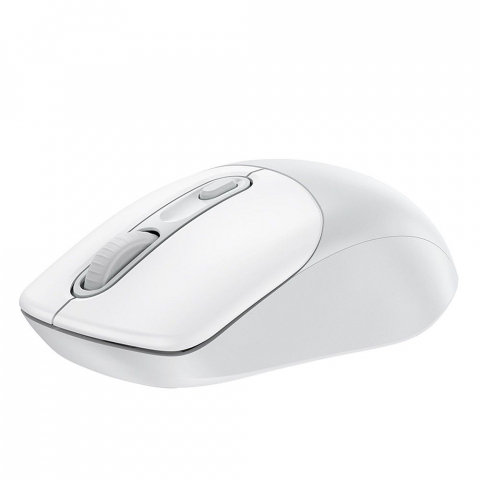 Mouse Wireless Hoco GM28, 2.4G, Alb/Gri [3]