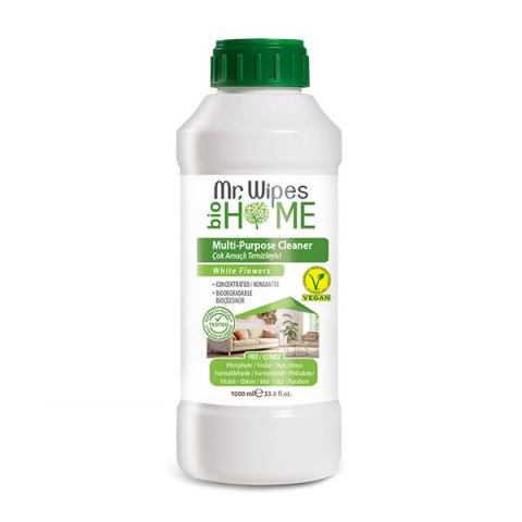 Casă si grădină - Mr. Wipes Detergent Concentrat Multifuncțional cu Aromă de Flori Albe, 1000ml