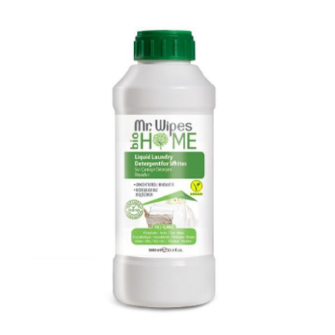 Casă si grădină - Mr. Wipes Detergent Lichid Concentrat pentru Rufele Albe, 1000ml