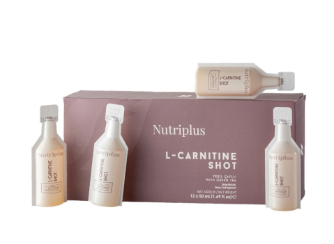 Vitamine&Suplimente - NUTRIPLUS Shot L-Carnitină 12 × 50 ml – 12 flacoane pentru energie & ardere 