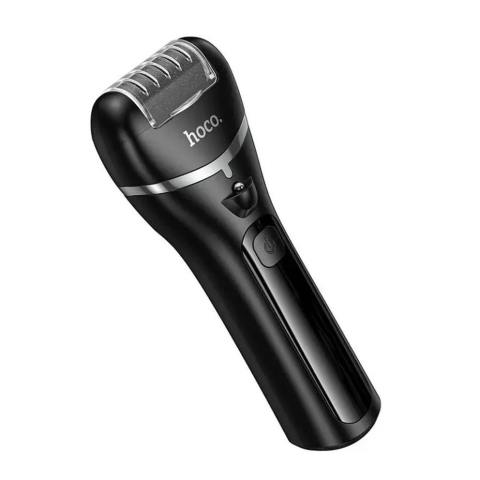 Îngrijire a Corpului - Pila Electrica pentru Calcaie HOCO HP90, 3 Capete Abrazive, Afisaj LED, USB-C, Negru
