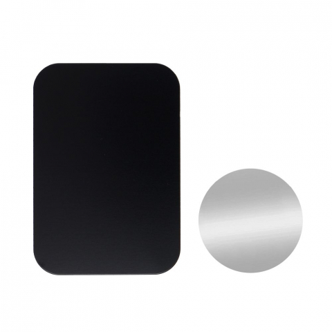 Diverse - Placute Metalice Negru-Argintiu pentru Suport Magnetic Auto