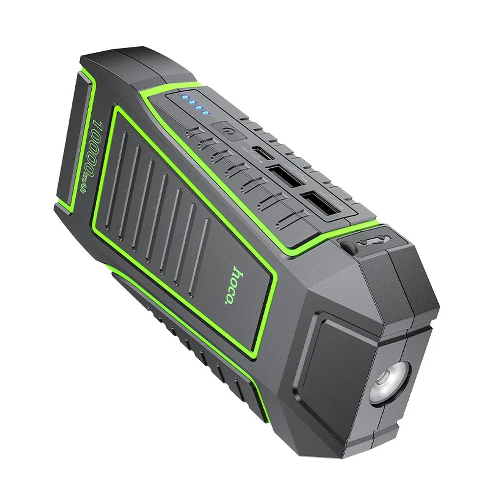 Powerbank Hoco 10.000 mAh cu Starter de Urgență Auto, 3A, QS1, Negru [0]