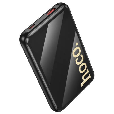 Powerbank HOCO Q37 10000mAh 22.5W PD QC cu Cabluri Incorporate USB-C + Lightning Black [3]