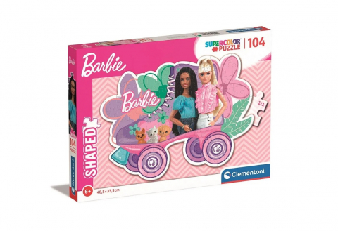Puzzle copii - Puzzle Barbie Roller Skate - 104 Piese Formă Clementoni