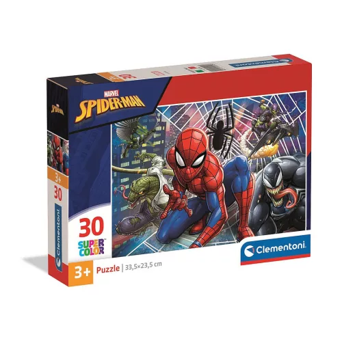 Jucarii Diverse - Puzzle Clementoni Spiderman, Omul Păianjen, 30 Piese - SuperColor, varsta 3+