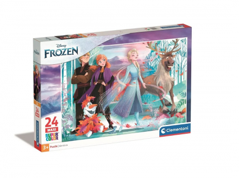 Jucarii si Gadget-uri copii - Puzzle Disney Regatul de gheață Autumn Spirit maxi de 24 piese Clementoni