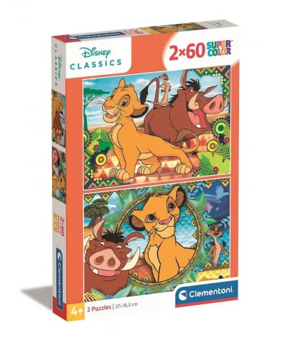Puzzle copii - Puzzle Disney Regele Leu "Heir to the Throne", 2x60 Piese