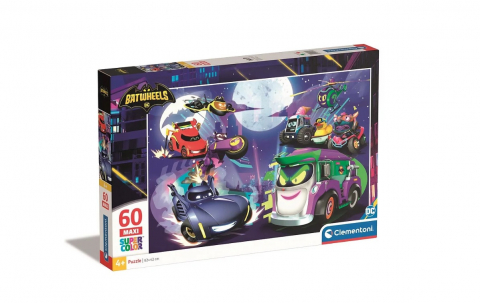Jucarii si Gadget-uri copii - Puzzle Maxi Batman Batwheels - 60 Piese Clementoni