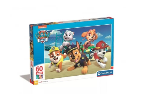 Jucarii si Gadget-uri copii - Puzzle Maxi Paw Patrol Bridge,Patrula Catelusilor - 60 Piese Clementoni