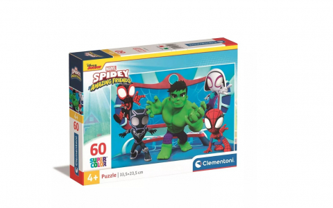 Puzzle copii - Puzzle Spider-Man,Omul Păianjen Spidey  Clementoni 60 de piese